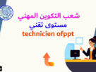شعب التكوين المهني مستوى تقني technicien ofppt